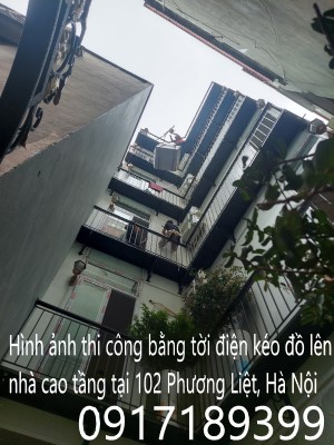 Dịch vụ cẩu kéo tủ lạnh máy giặt, bàn ghế , chậu cây cảnh lên nhà cao tầng1234567890